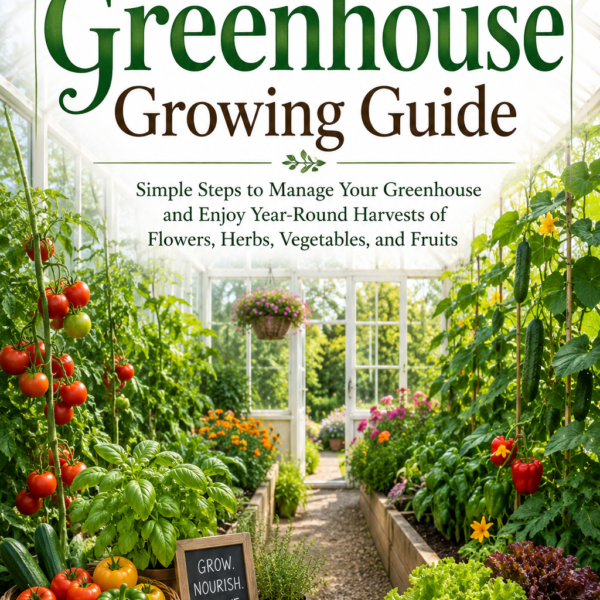 The Beginner’s Greenhouse Growing Guide: Simple Steps to Manage Your Greenhouse and Enjoy Year-Round Harvests of Flowers, Herbs, Vegetables, and Fruits