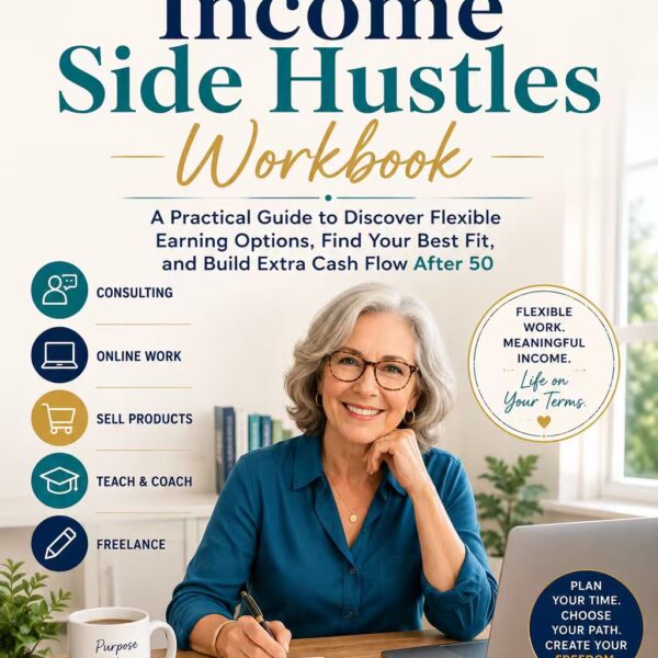 Retirement Income Side Hustles Workbook: A Practical Guide to Discover Flexible Earning Options, Find Your Best Fit, and Build Extra Cash Flow After 50