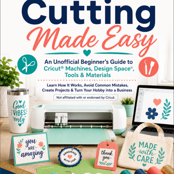 Craft Cutting Made EasyAn Unofficial Beginner’s Guide to Cutting Machines, Design Space, Tools & Materials -Learn How It Works, Avoid Common Mistakes, Create Easy Projects, and Turn Your Craft Hobby into a Small Business