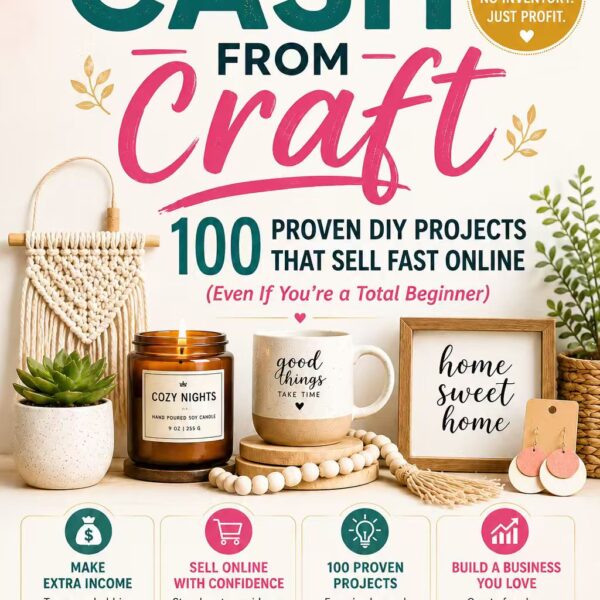 Cash From Craft: 100 Proven DIY Projects That Sell Fast Online (Even If You're a Total Beginner)