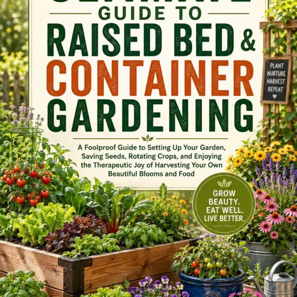 The Ultimate Guide to Raised Bed & Container Gardening：A Foolproof Guide to Setting Up Your Garden, Saving Seeds, Rotating Crops, and Enjoying the Therapeutic Joy of Harvesting Your Own Beautiful Blooms and Food