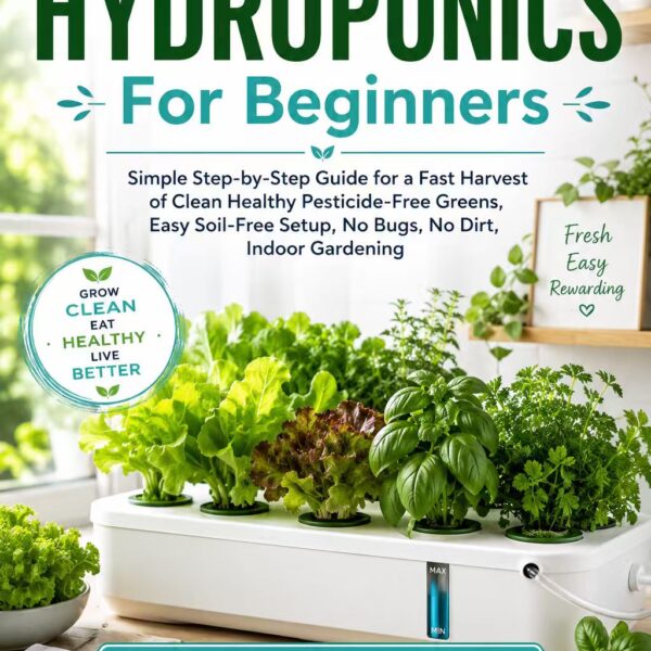 Stress-Free Hydroponics For Beginners: Simple Step-by-Step Guide for a Fast Harvest of Clean Healthy Pesticide-Free Greens, Easy Soil-Free Setup No Bugs No Dirt Indoor Gardening