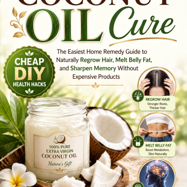 The Coconut Oil Cure:The Easiest Home Remedy Guide to Naturally Regrow Hair, Melt Belly Fat, and Sharpen Memory Without Expensive Products  Cheap DIY Health Hacks