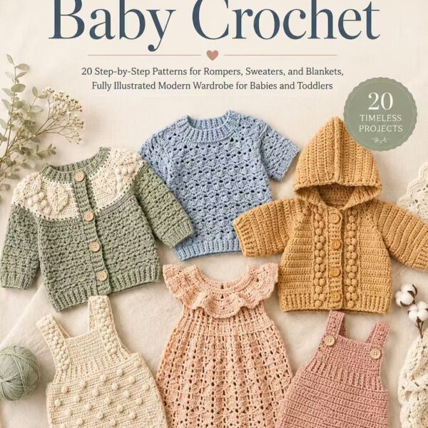 Heirloom Baby Crochet: 20 Step-by-Step Patterns for Rompers, Sweaters, and Blankets, Fully Illustrated Modern Wardrobe for Babies and Toddlers
