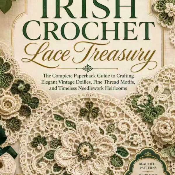 The Irish Crochet Lace Treasury：The Complete Paperback Guide to Crafting Elegant Vintage Doilies, Fine Thread Motifs, and Timeless Needlework Heirlooms
