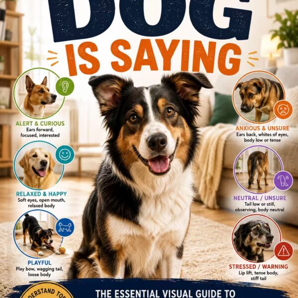 What Your Dog Is Saying:The Essential Visual Guide to Interpreting Canine Postures, Expressions, and Hidden Emotions for a Safe, Happy, and Fear-Free Home