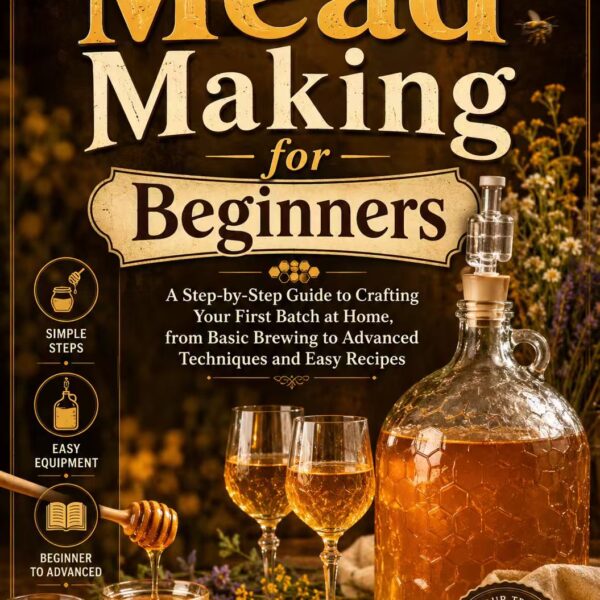 Mead Making for Beginners:A Step-by-Step Guide to Crafting Your First Batch at Home, from Basic Brewing to Advanced Techniques and Easy Recipes