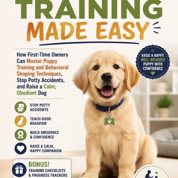 Puppy Training Made Easy：How First-Time Owners Can Master Puppy Training and Behavioral Shaping Techniques, Stop Potty Accidents, and Raise a Calm, Obedient Dog
