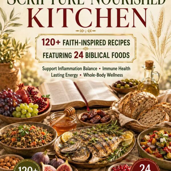 The Scripture-Nourished Kitchen 120+ Faith-Inspired Recipes Featuring 24 Biblical Foods to Support Inflammation Balance, Immune Health, Lasting Energy, and Whole-Body Wellness