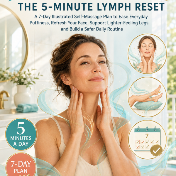 Flow & Glow: The 5-Minute Lymph Reset A 7-Day Illustrated Self-Massage Plan to Ease Everyday Puffiness, Refresh Your Face, Support Lighter-Feeling Legs, and Build a Safer Daily Routine