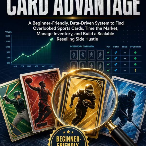 The Undervalued Card Advantage A Beginner-Friendly, Data-Driven System to Find Overlooked Sports Cards, Time the Market, Manage Inventory, and Build a Scalable Reselling Side Hustle