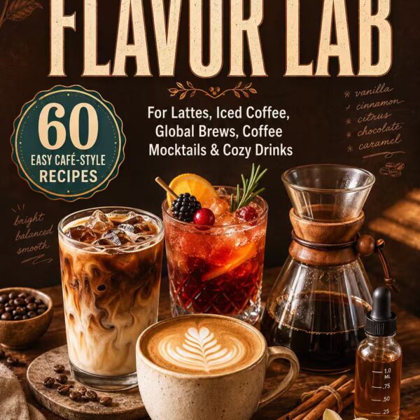 The Home Barista Flavor Lab： 60 Easy Café-Style Recipes for Lattes, Iced Coffee, Global Brews, Coffee Mocktails, and Cozy Drinks—No Expensive Machine Required