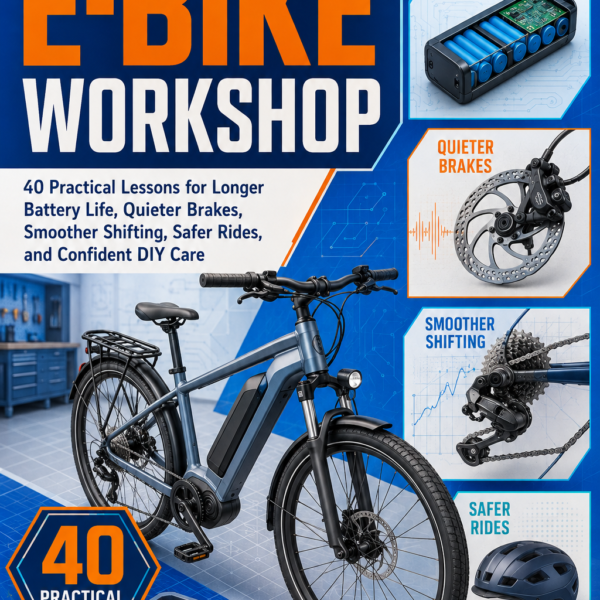 The Reliable E-Bike Workshop 40 Practical Lessons for Longer Battery Life, Quieter Brakes, Smoother Shifting, Safer Rides, and Confident DIY Care