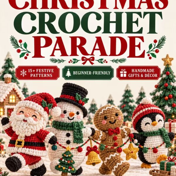 The Christmas Crochet Parade；15+ Beginner-Friendly Patterns for Festive Characters, Tree Trimmings, and Handmade Gifts