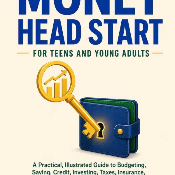 Money Head Start for Teens and Young Adults：A Practical, Illustrated Guide to Budgeting, Saving, Credit, Investing, Taxes, Insurance, and Smart First-Paycheck Habits